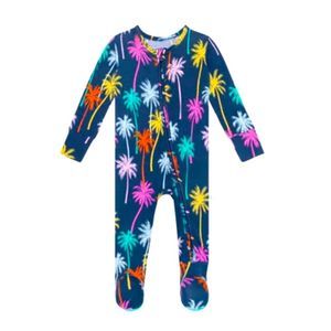 Posh peanut palm tree footsie Size 0-3M or newborn